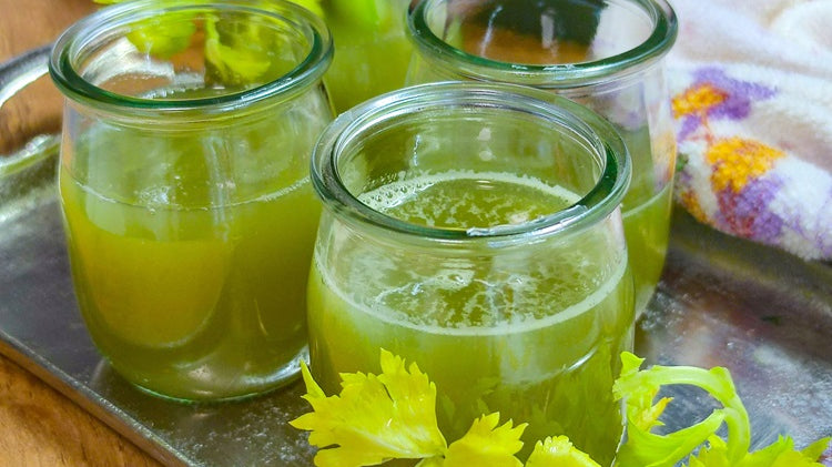Zielony shot oczyszczający