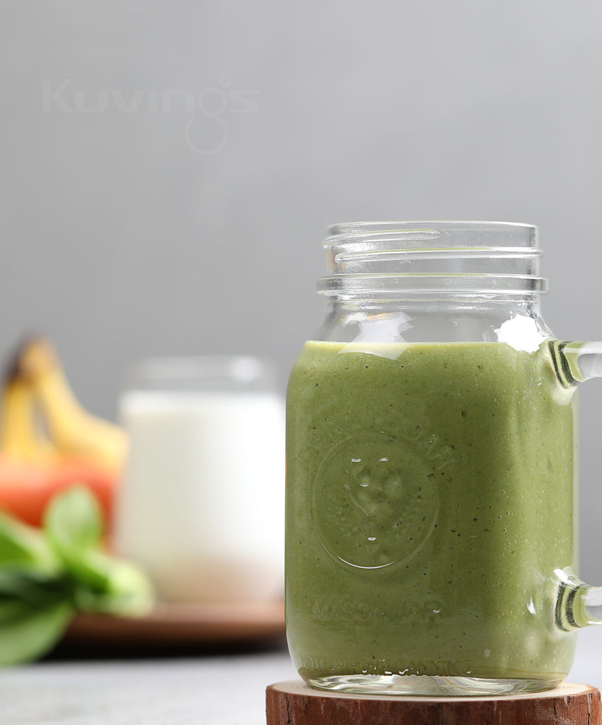 Japanese Mustard Spinach Smoothie for Swelling